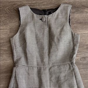 JCrew black and white dress